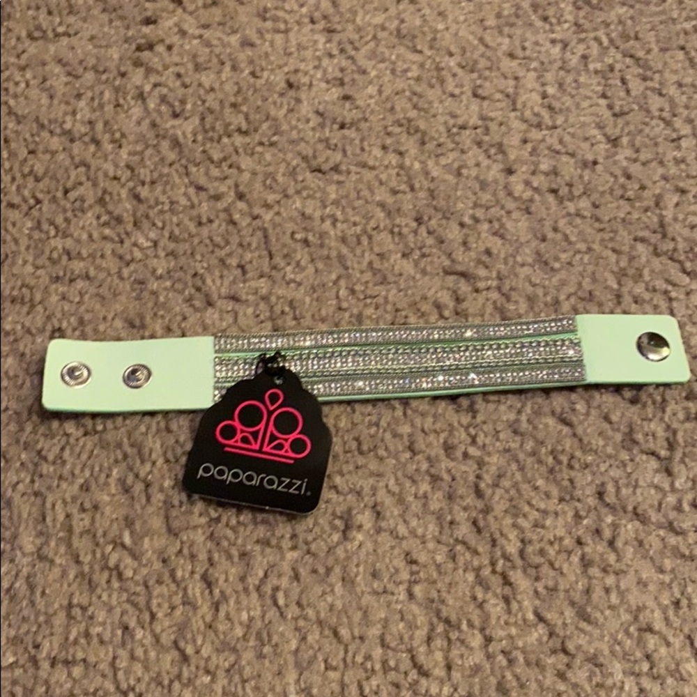 Mint green wrap bracelet